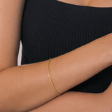 gold plated rope bracelet
