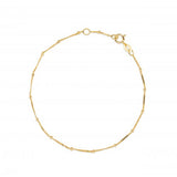 yellow gold satellite bracelet