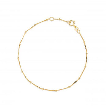 yellow gold satellite bracelet