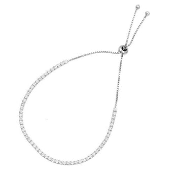 sterling silver tennis bracelet