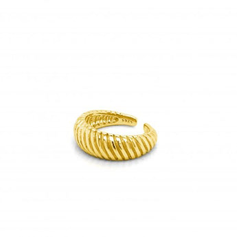 gold plated croissant ring