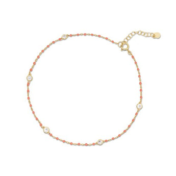coloured anklet
