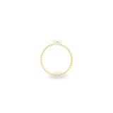 gold pearl bubble ring