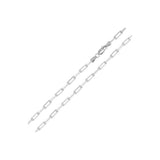 sterling silver thin paperclip chain