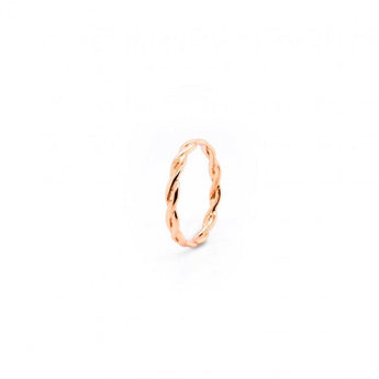 rose gold plated infinity ring
